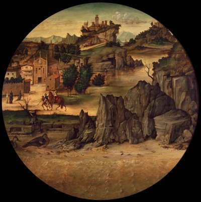 Krajina s hrady od Bartolomeo Montagna
