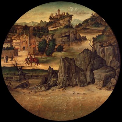 Pohled na hrad od Bartolomeo Montagna