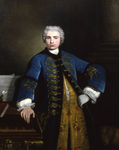 Portrét zpěváka Farinelliho Carla Broschiho 1705-1782, 1734. od Bartolomeo Nazari