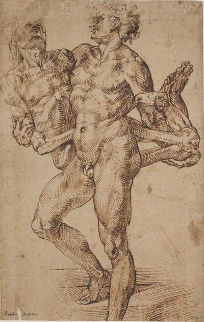 Aeneas a Anchises [?] od Bartolomeo Passarotti
