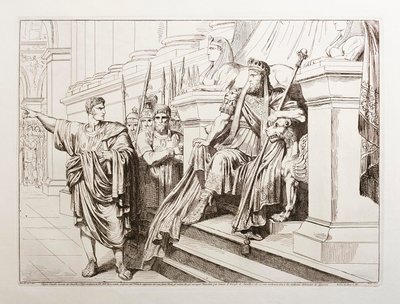 Appius Claudius před Tigranem, králem Arménie od Bartolomeo Pinelli