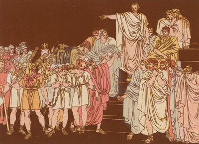 Brutus odsuzující své syny k smrti od Bartolomeo Pinelli