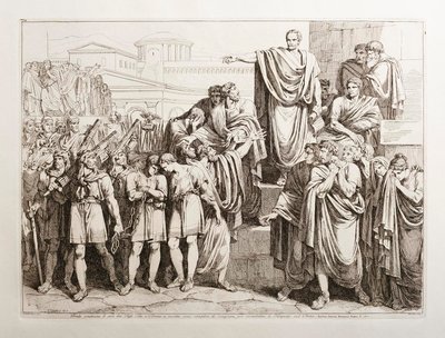 Brutus odsoudil své dva syny, Tita a Tiberia, k smrti od Bartolomeo Pinelli