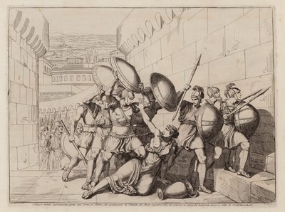 Tarpeiova smrt (lept) od Bartolomeo Pinelli