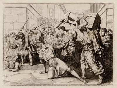 Smrt Tiberia Graccha od Bartolomeo Pinelli