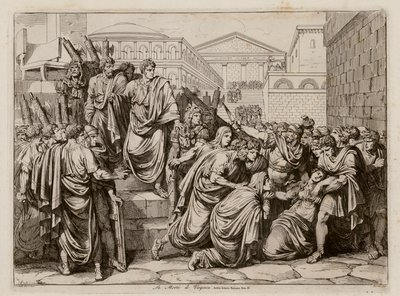 Smrt Virginie, 449 př. n. l. (lept) od Bartolomeo Pinelli