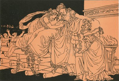 Dido na pohřební hromadě od Bartolomeo Pinelli