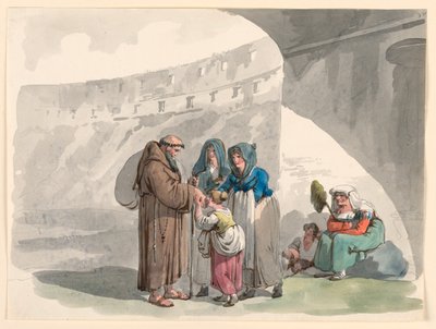 Kresba, Pozdrav poustevníka, 1807-08 od Bartolomeo Pinelli