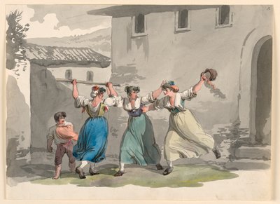 Boj žen v Římě od Bartolomeo Pinelli