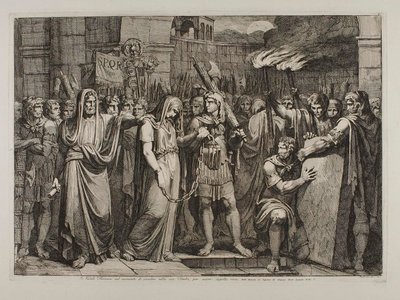 Floronia se chystá vstoupit do své hrobky od Bartolomeo Pinelli