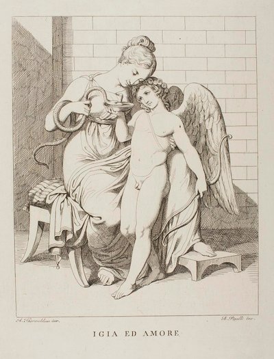 Hygieia a Amor od Bartolomeo Pinelli
