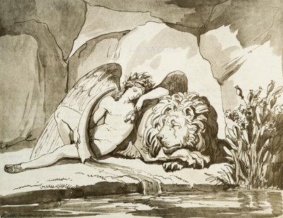 Hypnos (spánek) od Bartolomeo Pinelli