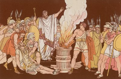 Mutius Scoevola před Larsem Porsennou od Bartolomeo Pinelli