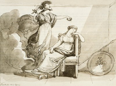 Penelope zkrášlená Minervou od Bartolomeo Pinelli
