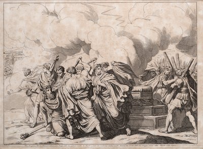 Romulus zavražděn senátory, 1818. od Bartolomeo Pinelli