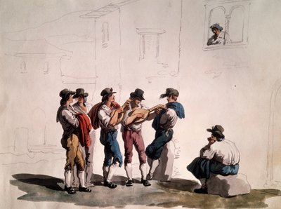 Serenáda od Bartolomea Pinelliho (1781-1835), Itálie od Bartolomeo Pinelli
