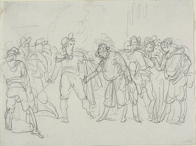 Studie pro Meo Patacca od Bartolomeo Pinelli