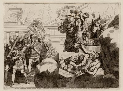 Sebevražda Hasdrubalovy manželky (lept) od Bartolomeo Pinelli