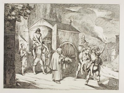 Pohřební kočár v San Lorenzu od Bartolomeo Pinelli