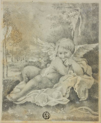 Amor v krajině od Bartolomeo Schedoni