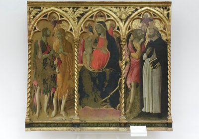 Madona s dítětem a svatými Janem Křtitelem, Marií Magdalenou od Bartolomeo di Tommaso da Foligno