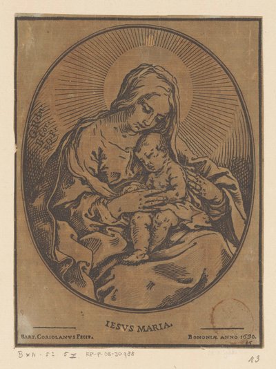 Marie s dítětem Kristem od Bartolommeo Coriolano