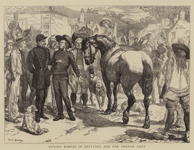 Nákup koní pro francouzskou armádu v Bretani od Basil Bradley