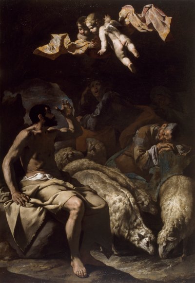 Anděl zjevující se pastýřům, 1600-50 od Bassante