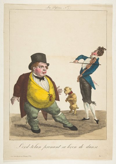 Lord-tolan na lekci tance, The Passions, č. 7, 19. století. od Basset