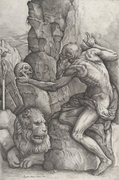 St. Jeroným, ca. 1550-60. od Battista Franco Veneziano