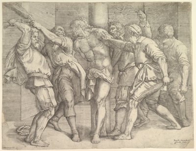 Flagellation, ca. 1552-61. od Battista Franco Veneziano