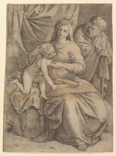 Svatá rodina, 1510-61. od Battista Franco Veneziano