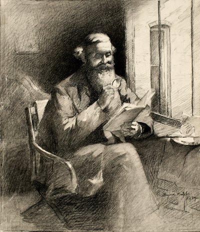 Dobrý příběh, 1889 (uhlí na smetanově tkaném papíře) od Bayard Henry Tyler