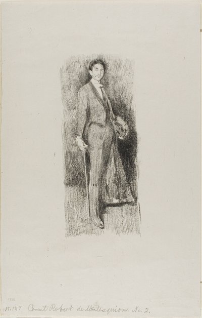 Hrabě Robert de Montesquiou od Beatrix Godwin Whistler