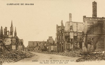 Rue au Beurre, 27. června 1915 od Belgian Photographer