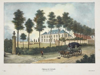 Hrad Corioule, kolem roku 1895 (fotochrom) od Belgian School