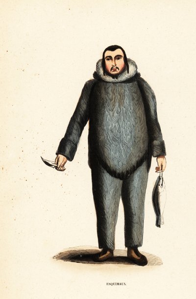 Inuit z řeky Mackenzie, Yukon, Kanada od Belgian School