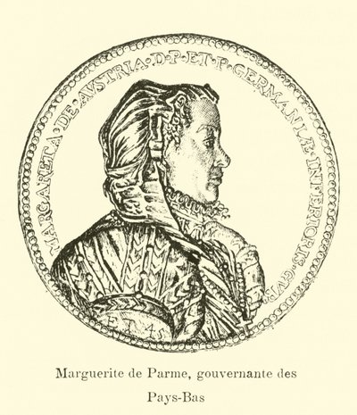 Markéta z Parmy, guvernérka Španělského Nizozemska od Belgian School