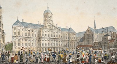 Pouliční scéna, cca 1895 (fotochrom) od Belgian School