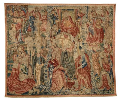 Gobelín, část gobelínu Credo zobrazujícího Stvoření světa, vyrobený v Bruselu, Belgie, cca 1500-10 (vlna) od Belgian School