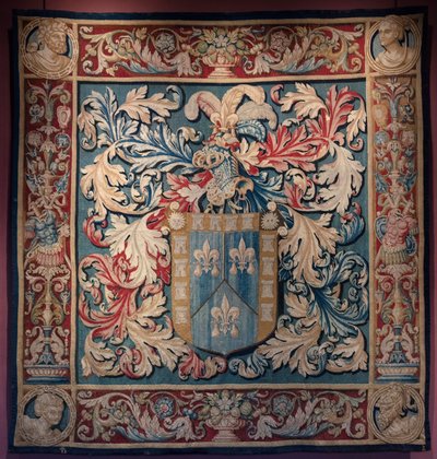 Gobelín s rodovým erbem De Nagera. Mistr AL. Cca 1550 (tapisérie) od Belgian School