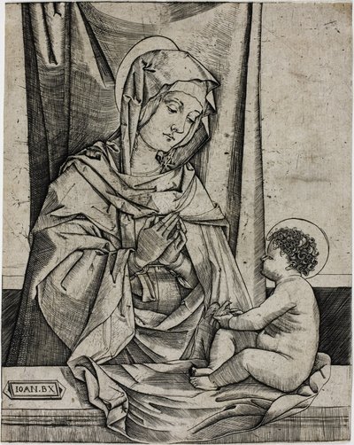 Panna a dítě od Benedetto Montagna
