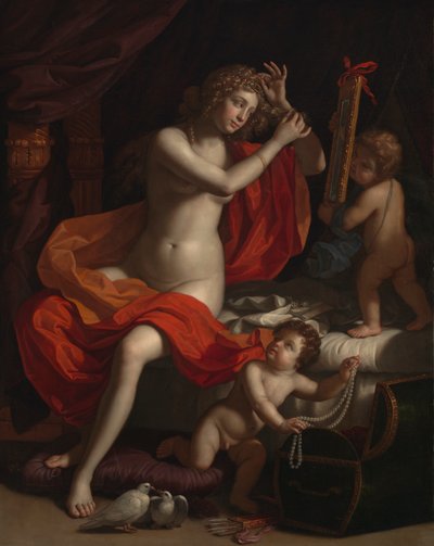 The Toilette of Venus, c.1674-84 od Benedetto the Younger Gennari