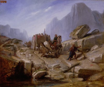 Dobytí Thelesie Hannibalem a jeho armádou, 1860 od Benedict Masson