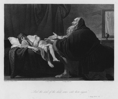 Elijah vychovává syna vdovy od Benjamin (after) West