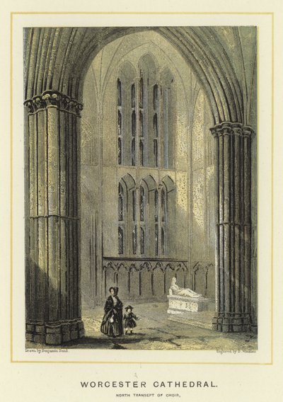 Worcesterská katedrála, severní transept chóru od Benjamin Baud