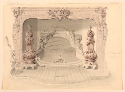 Kresba, litinový rošt, cca 1840 od Benjamin Dean Wyatt