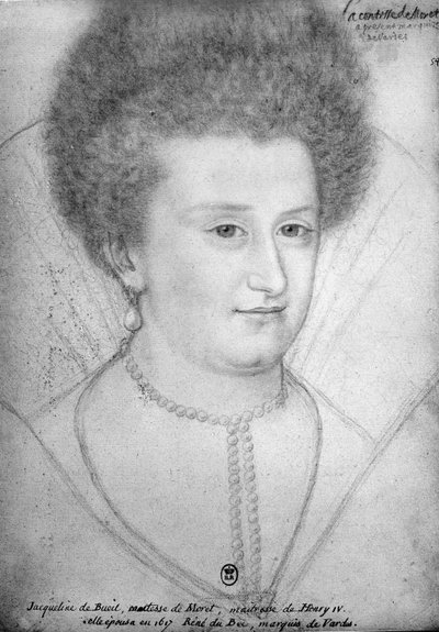 Portrét Jacqueline de Bueil (1580-1651) hraběnky z Moretu od Benjamin Foulon
