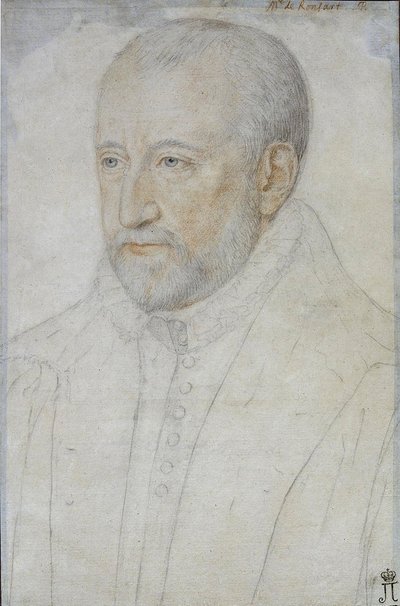 Portrét Pierra de Ronsarda (1524-1585) par Foulon, Benjamin (asi 1550-asi 1612). Černá křída a sangvinik na papíře, rozměr : 33x23, 2. polovina 16. stol., Státní Ermitáž, Petrohrad od Benjamin Foulon