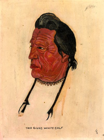 Two Guns White Calf, n.d. od Benjamin H. Frayser
